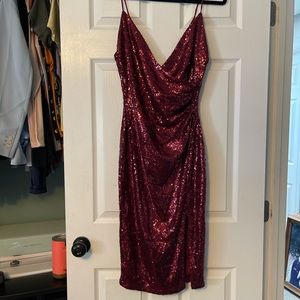 Medium red cocktail dress